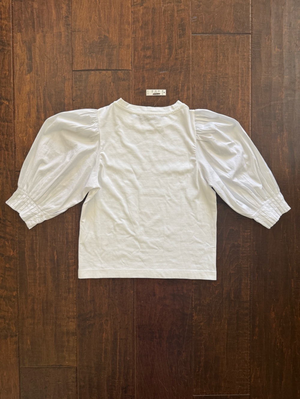 NWT Madewell Women’s Puff Sleeve Knit Top XS White - Picture 4 of 5